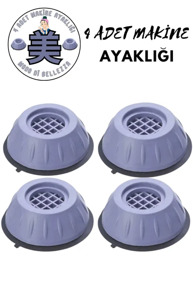 Gürültü Engelleyici Ve Kaymaz Titreşim Önleyici Kauçuk Ayak Pedleri Çamaşır Makinesi ürün görseli 1