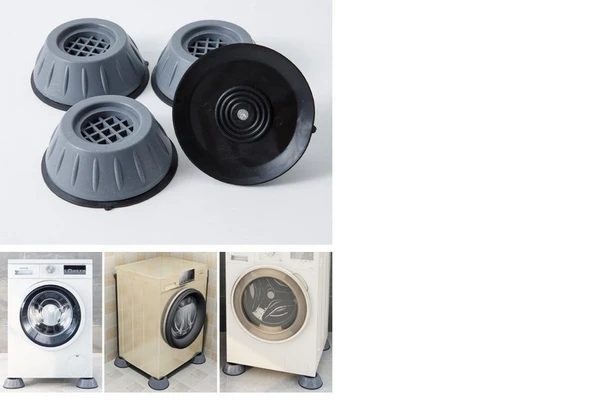 Çamaşır Makinesi Titreşim Engelleyici Stoper Gri 4'Lü Set ürün görseli 1