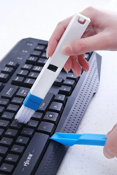 Klavye ve Pencere Oluğu Temizleme Fırçası Mini Kürekli Klavye Temizleme Tuş Arası Temizleme - 1