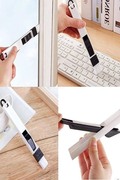 Klavye ve Pencere Oluğu Temizleme Fırçası Mini Kürekli Klavye Temizleme Tuş Arası Temizleme - 2