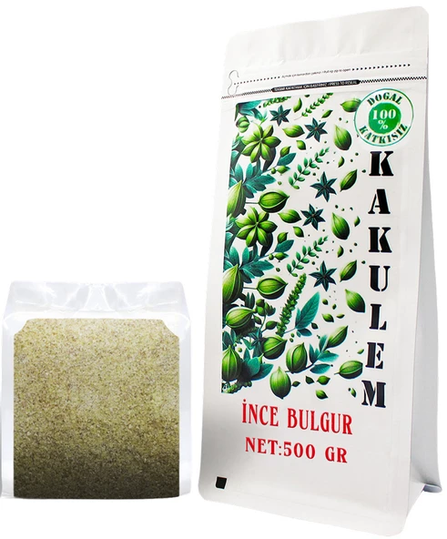 KAKULEM SERTİFİKALI Kısırlık İçli Köftelik İnce Bulgur 500 GR