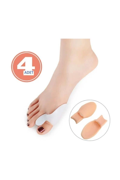 2 Li Set- 4 Adet Baş Parmak Silikonlu Koruyucu Ayak Bunyon ürün görseli 1