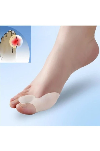 Silikon Makaralı Ayak Baş Parmak Kemik Bunyon Koruyucu Bunion Halluks Valgus Set Başparmak Geçen