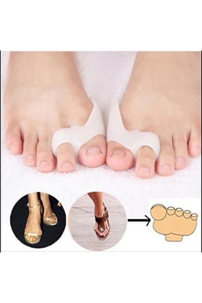 Silikon Makara Ayak Başparmak Ayırıcı Kemik Bunyon Nasır Koruyucu - 3