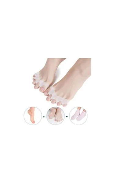Ayak 5 Parmak Ayıran Silikon Ayırıcı Makara Halluks Valgus - Resim 2