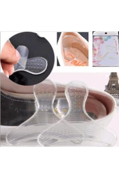 Silikon Ayakkabı Içi  Topuk Vurma Önleyici Koruyucu Aparat 1 Çift - Resim 3