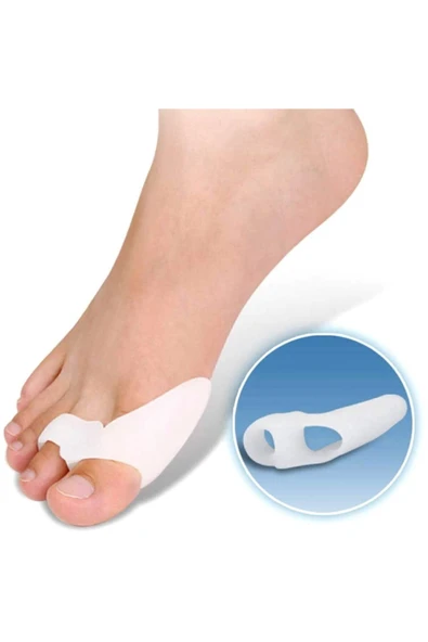 Ten/beyaz Renk Ayak Baş Parmak Bunyon Slikon Kemik Koruyucu Halkalı Sağ Sol Çift - Resim 2