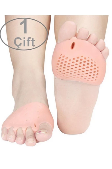 Ayak 5 Parmak Ayıran Silikon Bunyon Makaralı Ayak Parmak Ayırıcı Nasır Koruyucu - Resim 7