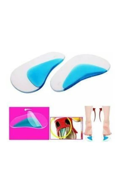 Silikon Ayak Tabanlık Içe Basma Önleyici Mavi - 2