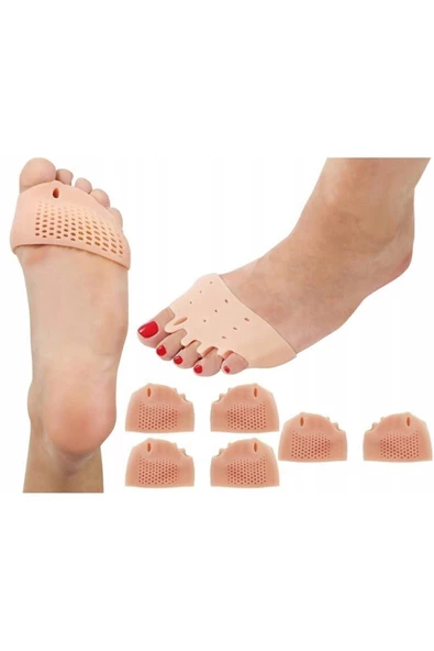 Ayak 5 Parmak Ayıran Silikon Bunyon Makaralı Ayak Parmak Ayırıcı Nasır Koruyucu - Resim 3