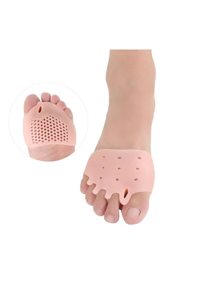 Ayak 5 Parmak Silikon Makaralı Gömlek 1 Çift Ayak Koruyucu Foot Protector - 5