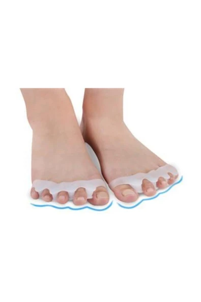 5 Parmak Ayıran Geçmeli Makara Beyaz ürün görseli 1