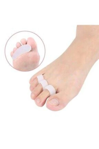 Ayak Çekiç Parmak 3 Parmağa Geçen Çekiç Koruyucu Makaralı 1 Çift Silikon Yastıklı