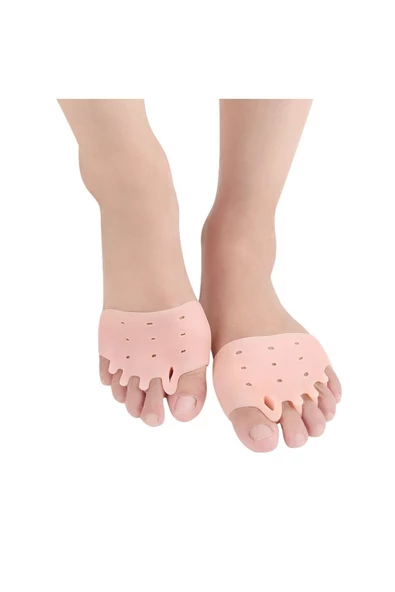 Ayak 5 Parmak Silikon Makaralı Gömlek 1 Çift Ayak Koruyucu Foot Protector - 2