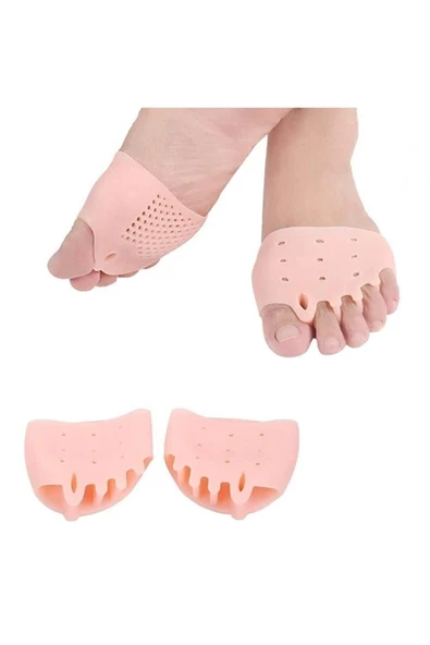 Ayak 5 Parmak Ayıran Silikon Bunyon Makaralı Ayak Parmak Ayırıcı Nasır Koruyucu - Resim 5