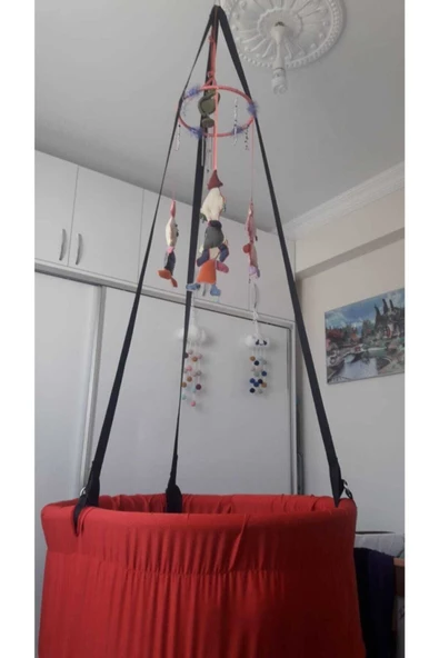 Büyük Boy Salıncak Hamak Beşik Koltuk 85 cm 3 Fonksiyonlu - 6