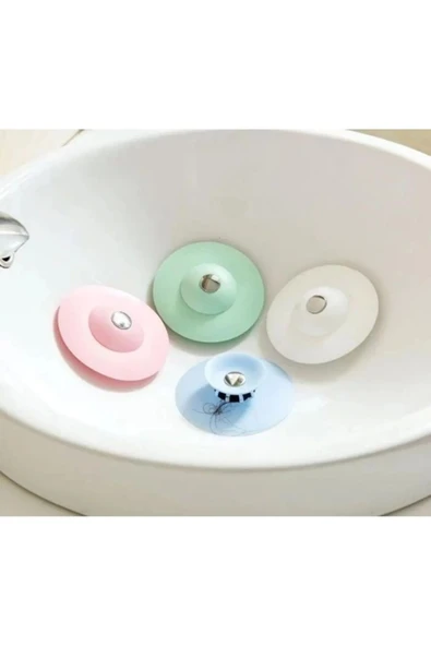 Silikon Lavabo Süzgeci Kilitli Küvet Lavabo Tıkacı ürün görseli 1