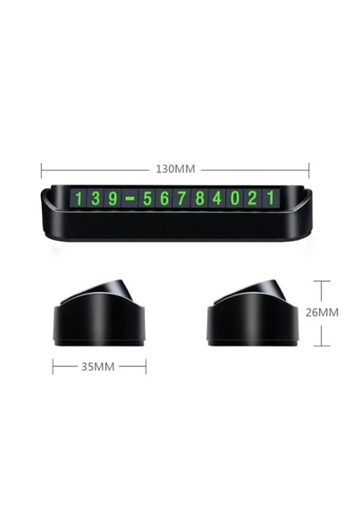 Oto Araba Göğüs Üstü Numaratör Aç Kapa Sistem Araç Park Telefon Numaratörü - Resim 5