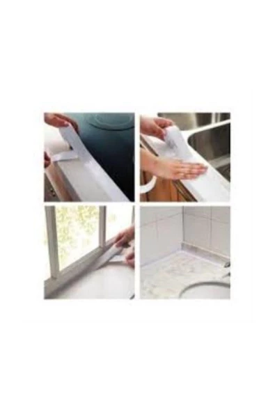 Su Sızdırmaz Geçirmez Beyaz Bant Lavabo Küvet Kenar Mutfak Banyo - 3
