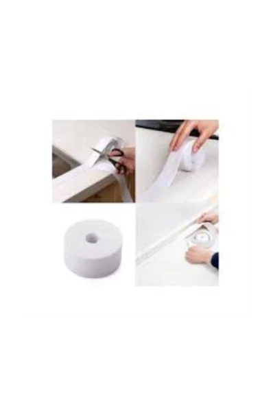 Su Sızdırmaz Geçirmez Beyaz Bant Lavabo Küvet Kenar Mutfak Banyo - 4
