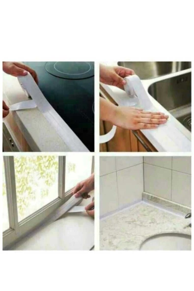 Su Sızdırmaz Lavabo Küvet Kenar Bandı Çok Amaçlı Nem Küf Bant - Resim 2