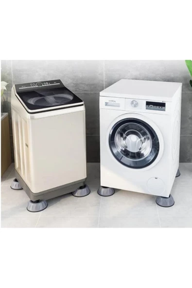 Çamaşır Makinesi Titreşim Engelleyici Stoper Gri 4 Lü Set - 3
