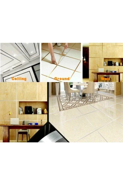 0.5 cm 50 Metre Gri Fayans Arası Şerit Bant - Resim 3