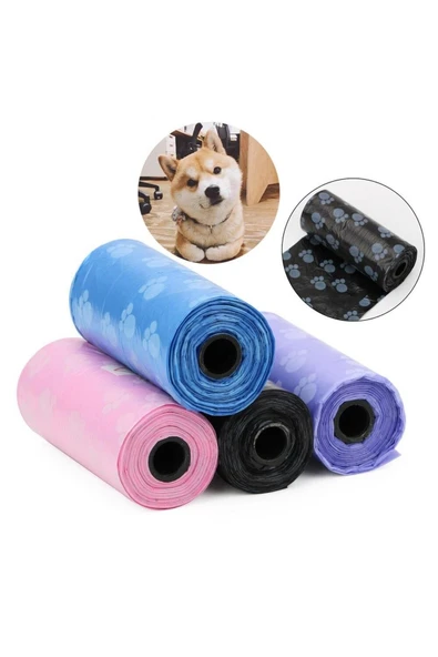 Köpek Kedi Kaka Poşeti 4lü Set Evcil Hayvan Temizliği - Resim 5