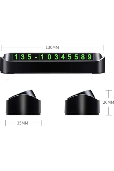 Araç Torpido Uyumlu Üstü Aç Kapa Numaratör - Resim 3
