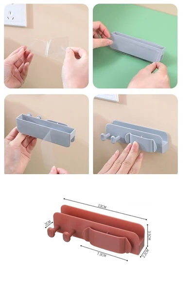 Pratik Kablo Düzenleyici Ve Telefon Şarj Standı - Resim 2