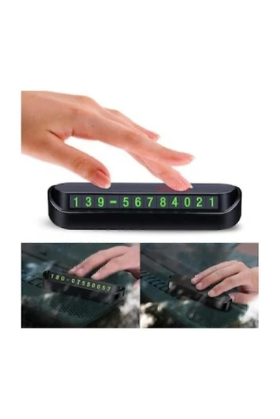 Araç Park Numaratör Numaratik Parktel Numaralık Park Tel Fosforlu - Resim 2