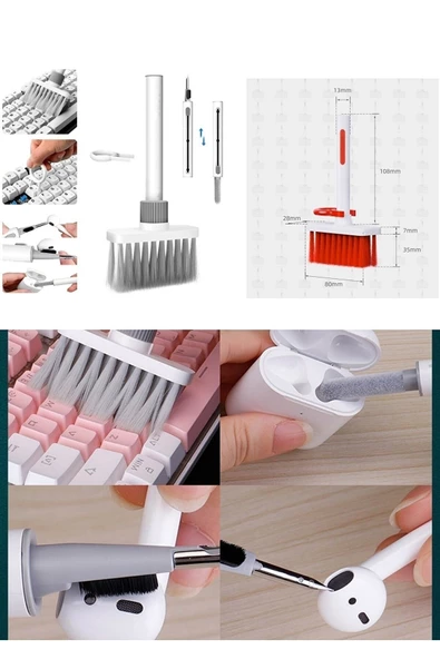Klavye Bluetooth Kulaklık Temizleme Fırçası Aracı - Resim 6