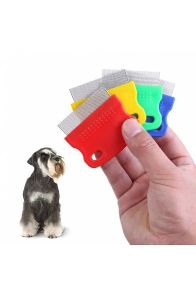Evcil Hayvan Tarağı Kedi Köpek Bit Ve Pire Temizleme Bakım Tarağı Evcil Hayvan Tarağı Bakım Fırçası - 4