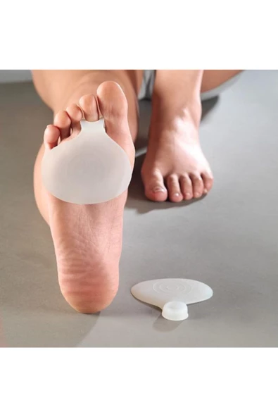 2 Adet Ayak Nasır Önleyici Silikon Halkalı Iyileştirici Metatarsal Ped - 2