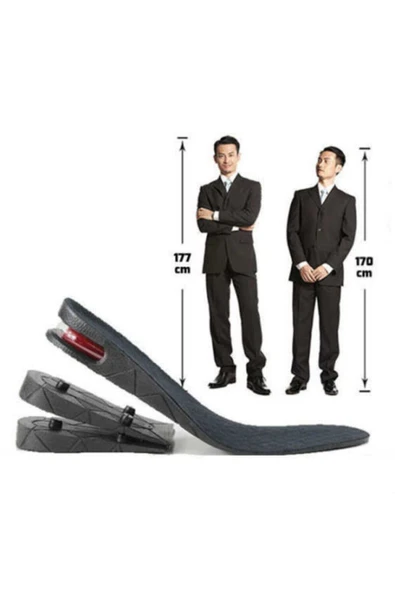 Hava Yastıklı Tam Boy 7cm Boy Uzatıcı Tabanlık Uzatan Ayakkabı Tabanlığı Gizli Dolgu Topuk Yükselten - Resim 2