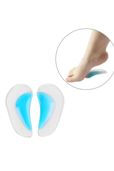 Ark Desteği Jel Düz Tabanlık Silikon Ayak Tabanı Boşluk Doldurucu - Resim 5