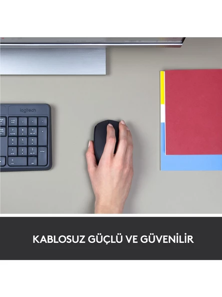 Logitech M171 USB Alıcılı Kablosuz Kompakt Mouse - Siyah - 2