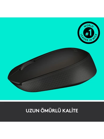 Logitech M171 USB Alıcılı Kablosuz Kompakt Mouse - Siyah - 5