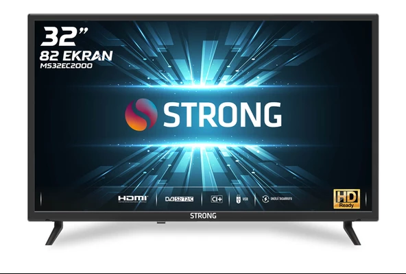 Strong Ml32es2000 32" 82 Ekran Android 13 Smart Led Tv - Dahili Uydu Alıcılı - Hd Ready