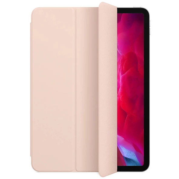 Apple Smart Folio MXT52ZM/A 11" iPad Pro 1. Ve 2.Nesil Uyumlu Tablet Kılıfı Kum Pembesi - 3