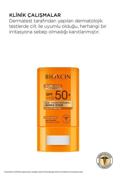 Bioxcin Sun Care Stick SPF 50 Hassas Bölgeler İçin Yüksek Korumalı Güneş Kremi - 6