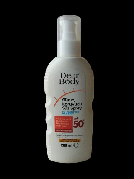 Dear Body Güneş Koruyucu Süt Sprey SPF50 200 ml