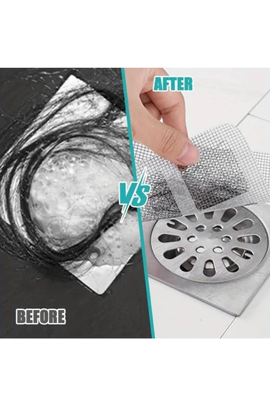 WUVERA 10 ADET Pratik Banyo Gider Süzgeci Saç Yakalayıcı Süzgeç Banyo Duş Gider Tıkanık Önleyici - 8