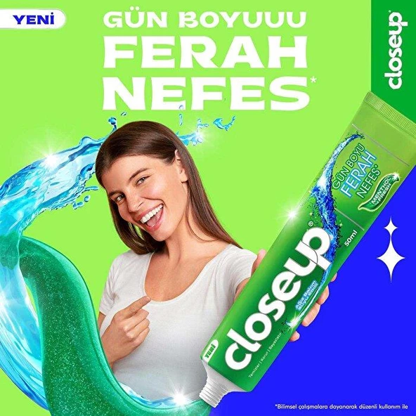 Closeup Ağız Bakım Suyu Etkili Diş Macunu 50 ml - 5