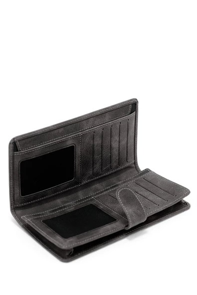 Erkek Deri Portföy Gri 115506 - Resim 3