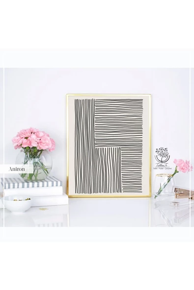 Tablomtr Metal Çerçeveli Gerçek Camlı Tablo Aniron 1li Set