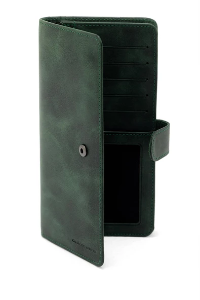 Erkek Deri Portföy Haki Yeşil 115506 - 4