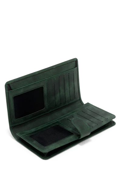 Erkek Deri Portföy Haki Yeşil 115506 - 3