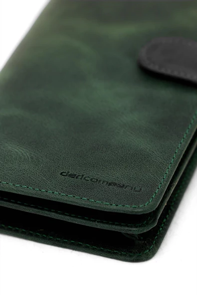 Erkek Deri Portföy Haki Yeşil 115506 - 6
