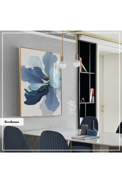 Tablomtr Metal Çerçeveli Gerçek Camlı Tablo Gerhaus TekliSet